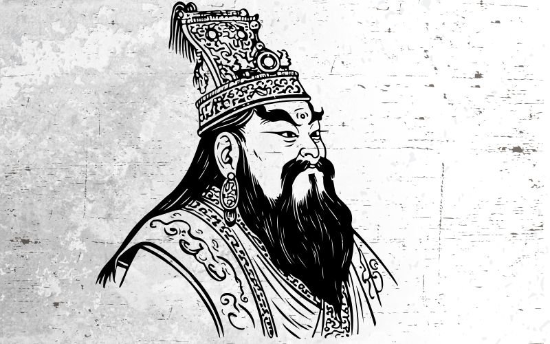 leggenda di Shennong - Natura da Bere Immagine della leggenda di Shennong, imperatore legato all'origine del tè