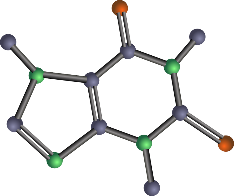tè deteinato - questa p la molecola di caffeina o teina da eliminare per ottenerlo