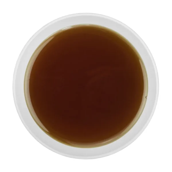 Pu Erh Menghai in foglia, biologico, colore in tazza