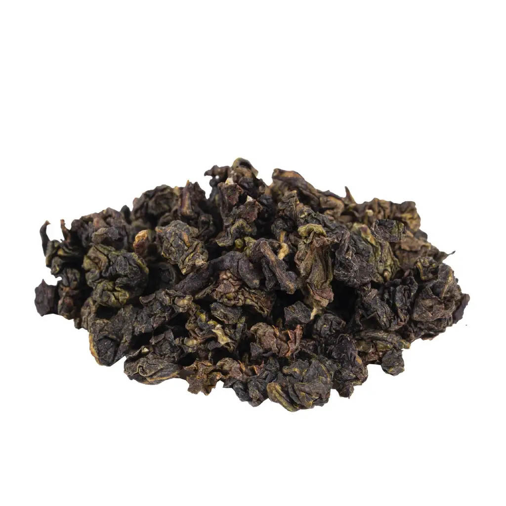 Tè Oolong in foglia, biologico, origine Fu Liang in Cina - dettaglio foglie