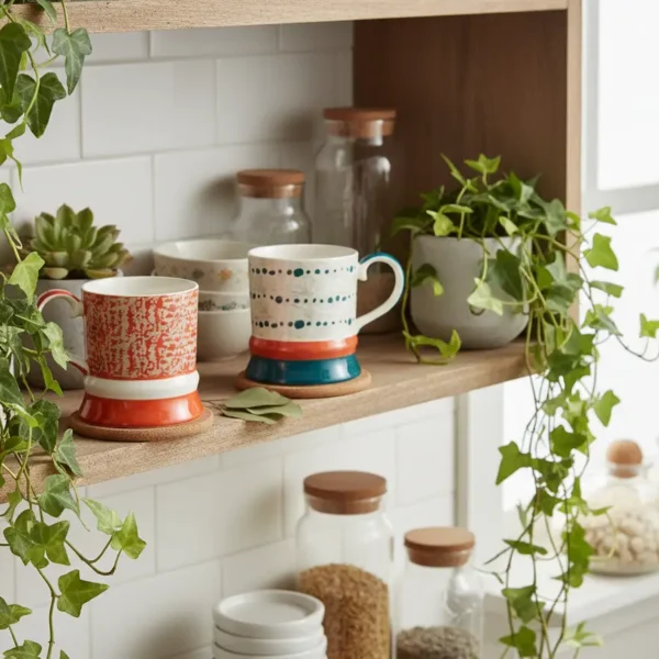 Tazze Frieder dipinte a mano, una decorazione perfetta per la tua cucina